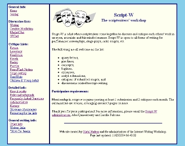 Internet Writing Workshop